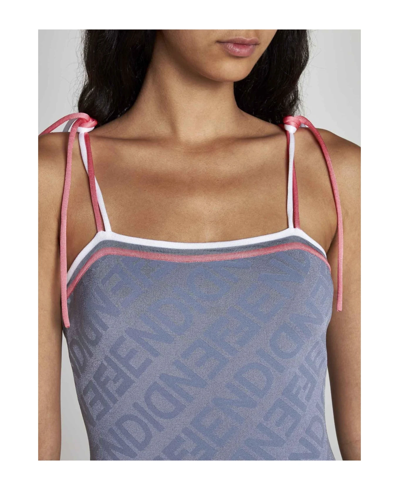 FENDI Mirror Motif Viscose Long Dress 6 FENDI Mirror Motif Viscose Long Dress - Image 4