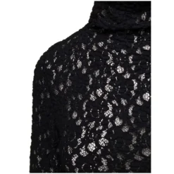 Chloé Black Long Sleeve Top In Floreal Lace Woman -ITALIST SHOP d966efed52d25df8c41a895bbf77ecc5
