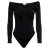 Black Stretch Fabric Body With Cut Out Inserts Alexander Mcqueen Woman