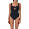Off-White Cut-out Sleeveless Swimsuit -ITALIST SHOP dc16f9bfc4f9ee84978a92569eea462a