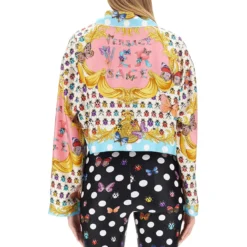 Versace Short Shirt With Butterfly Print -ITALIST SHOP dc5e14b987d7212e2f028a3a6e8354f8