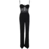 Elisabetta Franchi Wide Leg Bustier Jumpsuit -ITALIST SHOP de729cd0083b6b75c95ad91223b593d1
