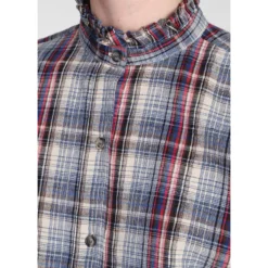 Saoli Shirt In Blue Cotton -ITALIST SHOP e1f1ce3ad447d89f3d91dd3c878085b0