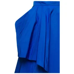 Alexander McQueen Blue Draped Round Asymmetric Skirt In Polyfaille Woman -ITALIST SHOP e3f9b8148ceb3a6397f77bc8bf4c3541