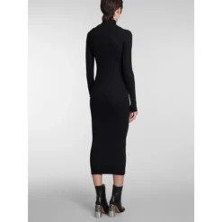Off-White Dress In Black Cotton -ITALIST SHOP e7514d80f4c149dd49fbeeca65b4912a