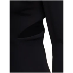 Versace Black Cut-out Hooded Maxi Dress In Viscose Woman -ITALIST SHOP e8ec72aa356649bca8b1d48f9a50d6bf