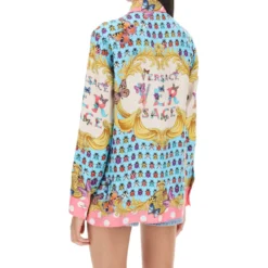 Versace Shirt In Printed Silk -ITALIST SHOP e96c92bd5c30001483db6db91c73f516