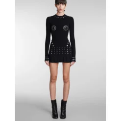 Off-White Dress In Black Viscose