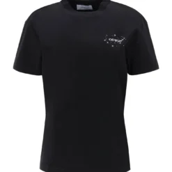 Off-White T-shirt With Back Arrow Motif