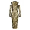 Dolce & Gabbana Laminated Organza Midi Dress -ITALIST SHOP f093ae61600e709ccb5b819777fcab5b