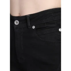 Bootcut Jeans In Black Cotton -ITALIST SHOP f301a6f79d7e78e95811383c778ac604