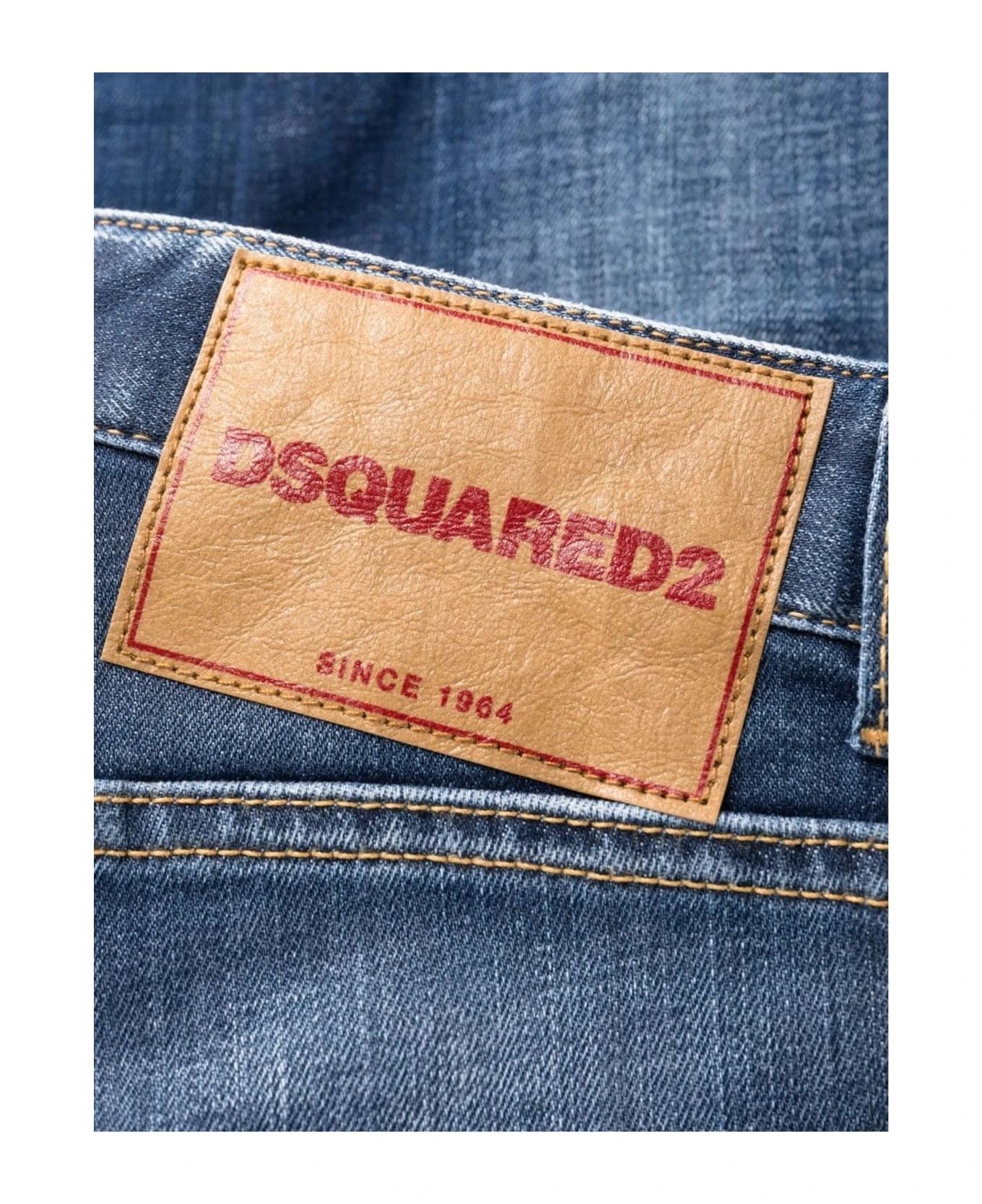 DSQUARED2 Blue Stretch-cotton Denim Jeans 4 DSQUARED2 Blue Stretch-cotton Denim Jeans - Image 3