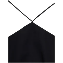 Malena Georgette Playsuit With Ruffle Detailing In Black Silk Woman -ITALIST SHOP fa1786c60fba47982ebbb8482133bc5f