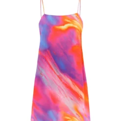 Printed Jacquard Mini Dress