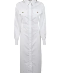 Alexander McQueen Pleat Detail Long Shirt Dress