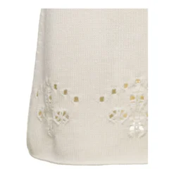 Chloé White A-line Knit Mini-skirt With Perforated Motifs In Wool Woman -ITALIST SHOP fc9f64dd8f1913c9d59a1e3e48daccab