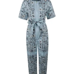 Tory Burch Printed Cotton Poplin Jumpsuit