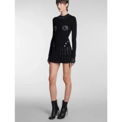 Off-White Dress In Black Viscose -ITALIST SHOP fce2076d79fa0169cd7283666e1dedba