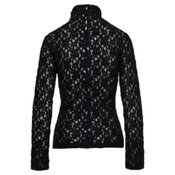 Chloé Black Long Sleeve Top In Floreal Lace Woman -ITALIST SHOP fe5623ebfbf50e903fb3b9cdb8782ebc