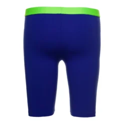 DSQUARED2 Blue And Bright Green Biker Shorts With Logo Waistband In Stretch Polyamide Woman D-sqaured2 -ITALIST SHOP ff5dbe3b50e4caaa2a5ff09236aa37d2